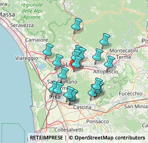 Mappa Via di Sottopoggio, 55060 Lucca LU, Italia (11.2165)