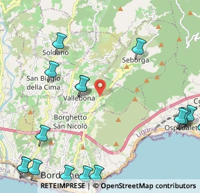 Mappa SP 57, 18012 Vallebona IM, Italia (3.26556)