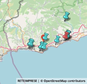 Mappa SP 57, 18012 Vallebona IM, Italia (6.354)