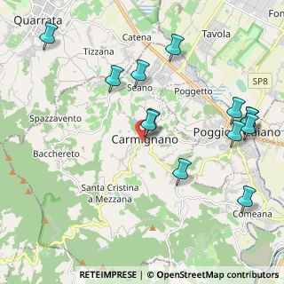 Mappa Piazza Giacomo Matteotti, 59015 Carmignano PO, Italia (2.41)