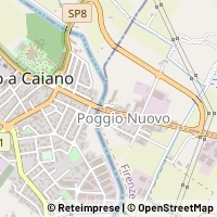 Kaart Campi Bisenzio