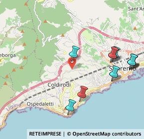 Mappa Strada Mulattiera S. Lorenzo, 18038 Sanremo IM, Italia (2.40417)