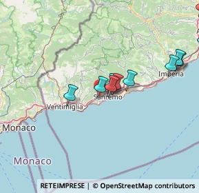 Mappa Strada Mulattiera S. Lorenzo, 18038 Sanremo IM, Italia (18.05333)