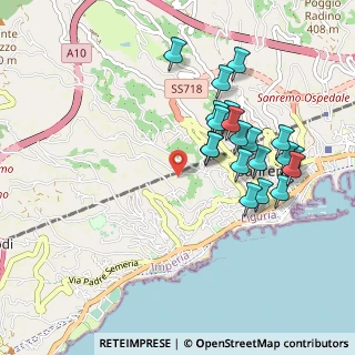 Mappa Via Angelo, 18038 Sanremo IM, Italia (0.9605)
