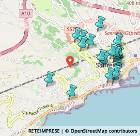 Mappa Strada Maccagnan, 18038 Sanremo IM, Italia (1.0745)