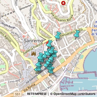 Mappa Via Michele Costanzo Astraldi, 18038 Sanremo IM, Italia (0.1975)