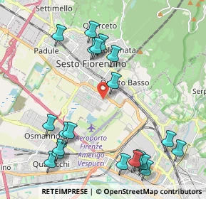 Mappa Viale della Pace, 50019 Sesto Fiorentino FI, Italia (2.562)