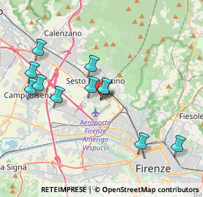 Mappa Viale della Pace, 50019 Sesto Fiorentino FI, Italia (3.86182)