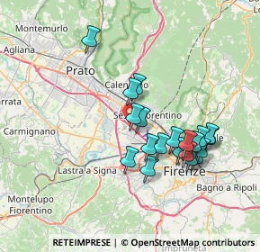 Mappa A11 Firenze - Pisa Nord, 50019 Sesto Fiorentino FI, Italia (6.7705)