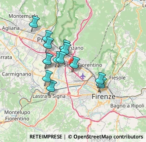 Mappa A11 Firenze - Pisa Nord, 50019 Sesto Fiorentino FI, Italia (5.97357)