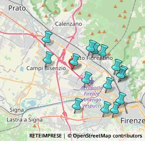 Mappa A11 Firenze - Pisa Nord, 50019 Sesto Fiorentino FI, Italia (4.094)