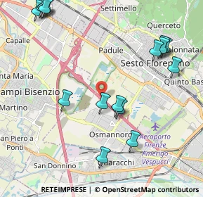 Mappa A11 Firenze - Pisa Nord, 50019 Sesto Fiorentino FI, Italia (2.66688)