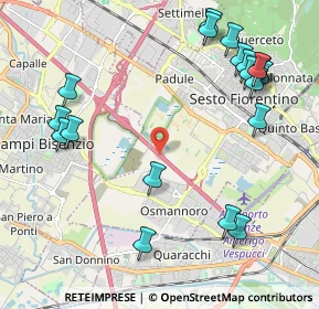 Mappa A11 Firenze - Pisa Nord, 50019 Sesto Fiorentino FI, Italia (2.6505)