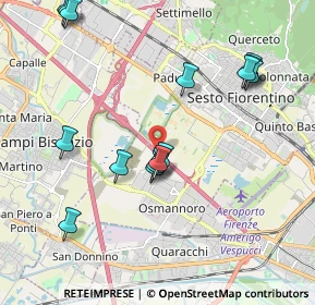 Mappa A11 Firenze - Pisa Nord, 50019 Sesto Fiorentino FI, Italia (2.278)