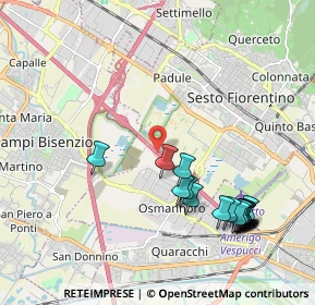 Mappa A11 Firenze - Pisa Nord, 50019 Sesto Fiorentino FI, Italia (2.33611)