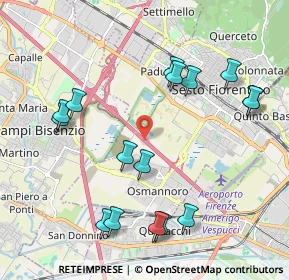 Mappa A11 Firenze - Pisa Nord, 50019 Sesto Fiorentino FI, Italia (2.29375)