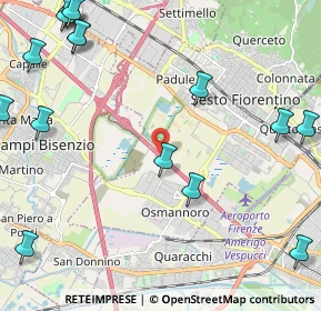 Mappa A11 Firenze - Pisa Nord, 50019 Sesto Fiorentino FI, Italia (3.25563)
