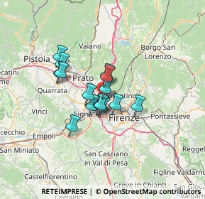Mappa A11 Firenze - Pisa Nord, 50019 Sesto Fiorentino FI, Italia (8.87133)