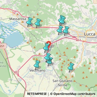 Mappa Via Provinciale Lungomonte Pisano, 56019 Lucca LU, Italia (3.91091)