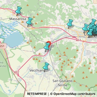 Mappa Via Provinciale Lungomonte Pisano, 56019 Lucca LU, Italia (7.27833)