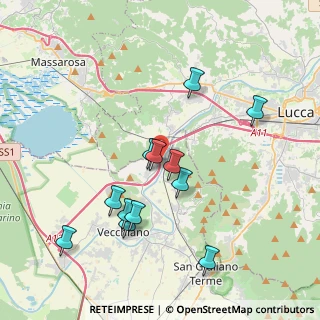 Mappa Via Provinciale Lungomonte Pisano, 56019 Lucca LU, Italia (3.895)