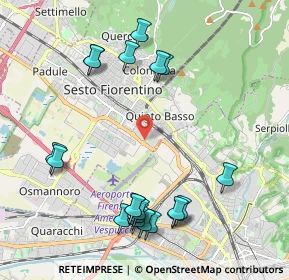 Mappa Via dei Frilli, 50019 Sesto Fiorentino FI, Italia (2.436)