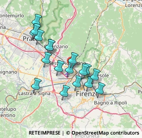 Mappa Via dei Frilli, 50019 Sesto Fiorentino FI, Italia (6.53722)
