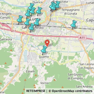 Mappa CAP, 55012 Capannori LU, Italia (2.87154)