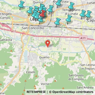 Mappa CAP, 55012 Capannori LU, Italia (3.16)