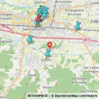 Mappa CAP, 55012 Capannori LU, Italia (2.54818)