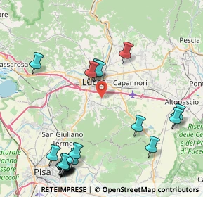 Mappa CAP, 55012 Capannori LU, Italia (10.944)