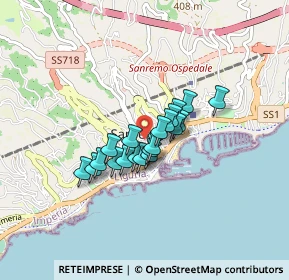 Mappa Via Romolo Moreno, 18038 Sanremo IM, Italia (0.541)