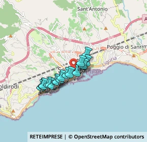 Mappa Via Romolo Moreno, 18038 Sanremo IM, Italia (1.22889)