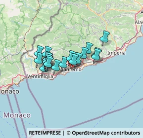 Mappa Via Francia, 18038 Sanremo IM, Italia (9.7715)