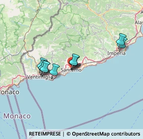 Mappa Via Romolo Moreno, 18038 Sanremo IM, Italia (11.38182)