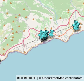 Mappa Via Romolo Moreno, 18038 Sanremo IM, Italia (3.3525)