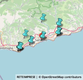 Mappa Via Romolo Moreno, 18038 Sanremo IM, Italia (6.89111)