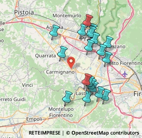 Mappa Via Luca della Robbia, 59016 Poggio a Caiano PO, Italia (7.33579)