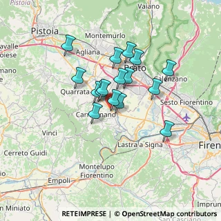 Mappa Via Luca della Robbia, 59016 Poggio a Caiano PO, Italia (5.34563)