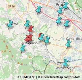 Mappa Via Luca della Robbia, 59016 Poggio a Caiano PO, Italia (4.28933)