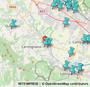 Mappa Via Luca della Robbia, 59016 Poggio a Caiano PO, Italia (6.2435)