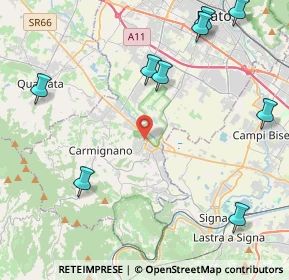 Mappa Via Luca della Robbia, 59016 Poggio a Caiano PO, Italia (6.51833)