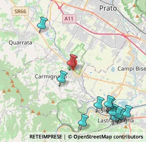 Mappa Via Luca della Robbia, 59016 Poggio a Caiano PO, Italia (5.68083)