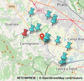 Mappa Via Luca della Robbia, 59016 Poggio a Caiano PO, Italia (3.498)