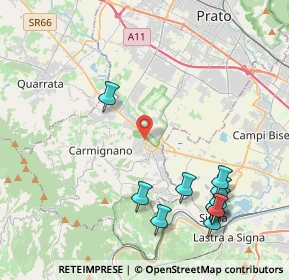 Mappa Via Luca della Robbia, 59016 Poggio a Caiano PO, Italia (5.14)