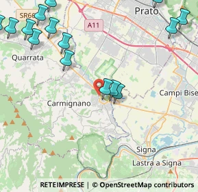 Mappa Via Luca della Robbia, 59016 Poggio a Caiano PO, Italia (6.28889)