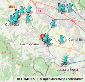 Mappa Via Luca della Robbia, 59016 Poggio a Caiano PO, Italia (5.1695)