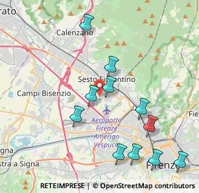 Mappa Via G. Bernardini, 50019 Sesto Fiorentino FI, Italia (4.37091)