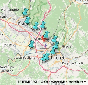 Mappa Via G. Bernardini, 50019 Sesto Fiorentino FI, Italia (5.98455)