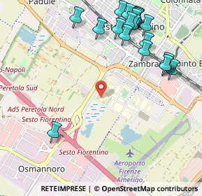 Mappa Via G. Bernardini, 50019 Sesto Fiorentino FI, Italia (1.342)